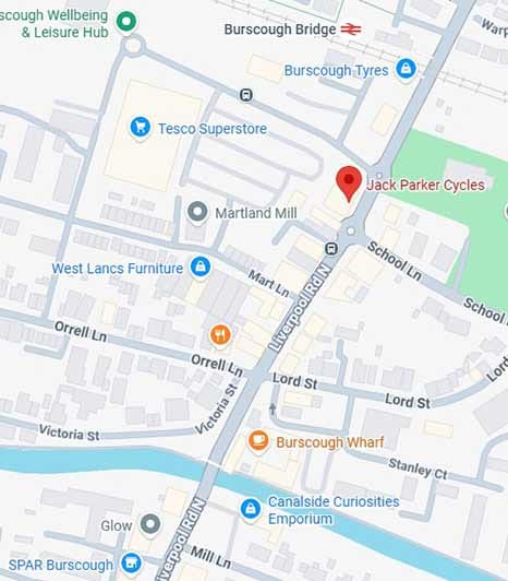 Google maps / Google Business Profile Link for Jack Parker Cycles Burscough Lancs