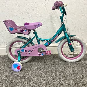 Probike Princess Green & Pink 14"