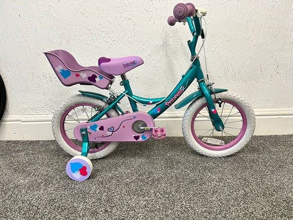 Probike Princess Green & Pink 14"